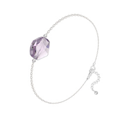 Bracelet en Cristal et Argent Bracelet Cosmic en Argent et Cristal Light Amethyst