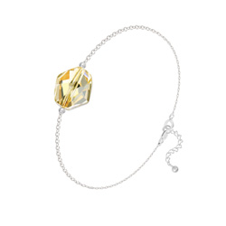 Bracelet en Cristal et Argent Bracelet Cosmic en Argent et Cristal Champagne