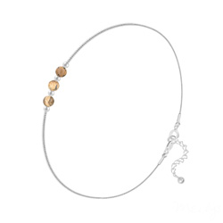 Bracelet en Pierre Naturelle Bracelet en Argent et 3 Pierres Naturelles 4MM - Jaspe Paysage