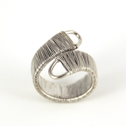 Bague Femme en Acier et Diamant CZ