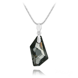 Collier en Cristal et Argent Collier De-Art en Argent et Cristal Silver Night