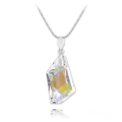 Collier De-Art en Argent et Cristal Crystal AB