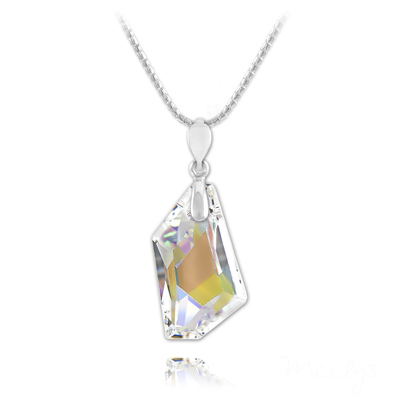 Collier en Cristal et Argent Collier De-Art en Argent et Cristal Crystal AB
