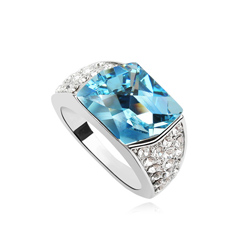 Bague en Cristal Bleu
