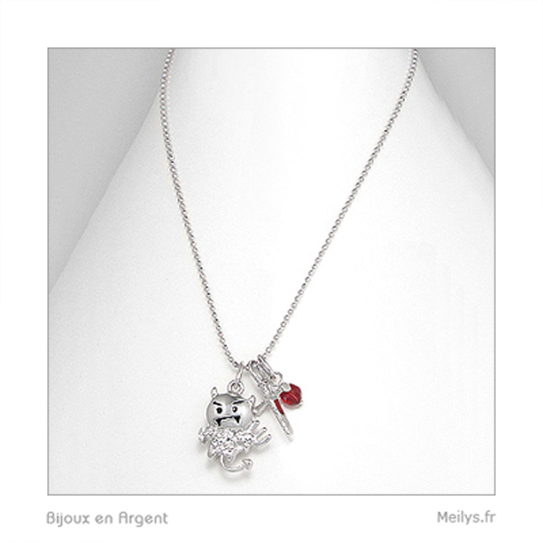 Collier Enfant Petit Panda En Argent Sterling - 45 Cm Réglable - Cadeau Enfant Avec émail Coloré